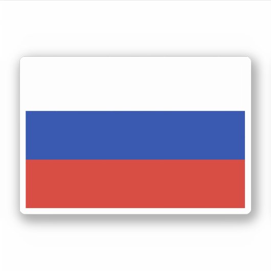 Russische vlag sticker (Voorkant)