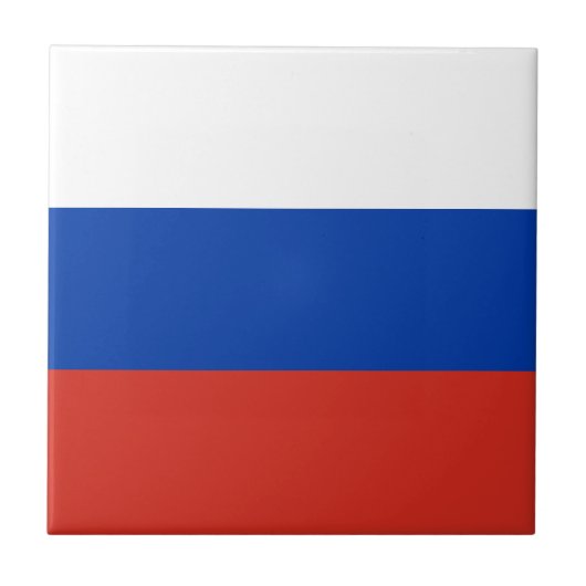 Russische vlag tegeltje (Voorkant)