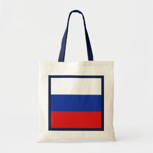 Russische vlag tote bag