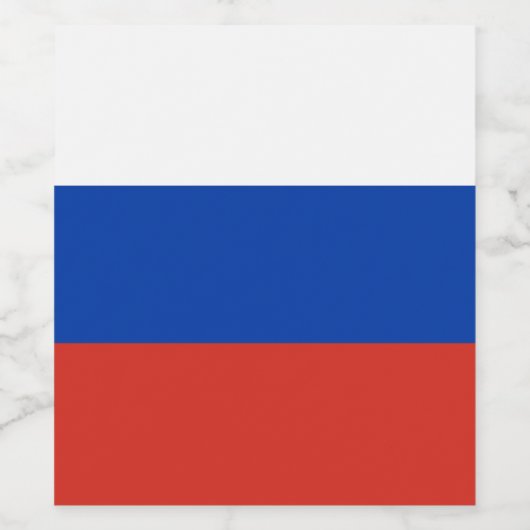 Russische vlag wijn etiket (Enkel label)