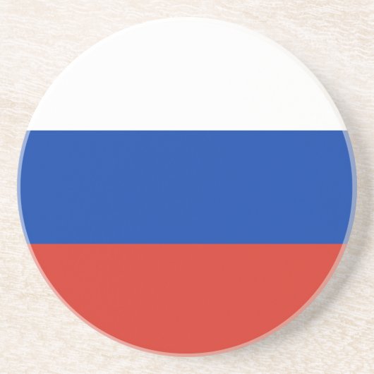 Russische vlag zandsteen onderzetter (Voorkant)
