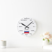 Russische wandklok ronde klok (Huis)