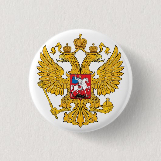 Russische wapenstilstand ronde button 3,2 cm (Voorkant)