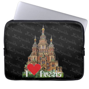 Russland - Rusland Babuschka Gerätehülle 10" - 15" Laptop Sleeve