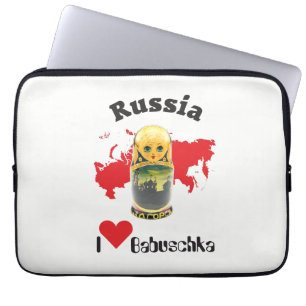 Russland - Rusland Babuschka Gerätehülle 10" - 15" Laptop Sleeve