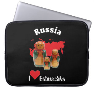 Russland - Rusland Babuschka Gerätehülle 10" - 15" Laptop Sleeve