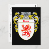 Russo Coat of Arms (Geleid) Briefkaart (Voorkant / Achterkant)