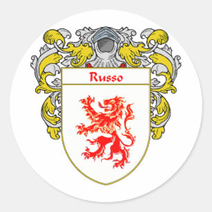 Russo Coat of Arms (Geleid) Ronde Sticker