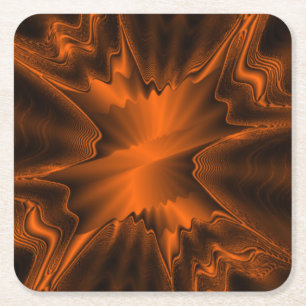 Rust Agate  Vierkante Kartonnen Onderzetter