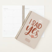 Rust Almond Ik zei ja Diamond & Heart Wedding Planner (Display)