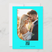 Rust & Aqua Floral Mexican Fiesta Wedding Kaart (Achterkant)