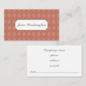 Rust Argyle Visitekaartje (Voorkant / Achterkant)