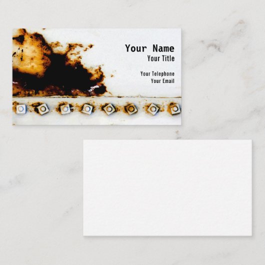 Rust Art - uniek, cool Visitekaartje (Voorkant / Achterkant)