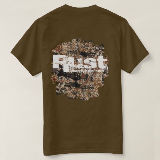 Rust~Artwork bij moeder Natuur T-shirt (Design achterkant)