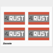 RUST Banner BGWG Rechthoekige Sticker (Vel)