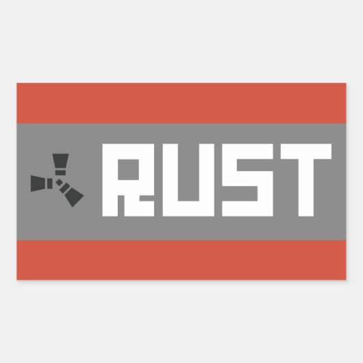 RUST Banner BGWG Rechthoekige Sticker (Voorkant)