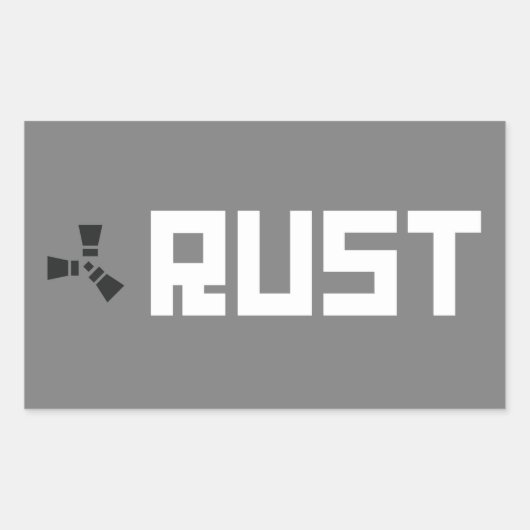 RUST Banner BGWG Rechthoekige Sticker (Voorkant)