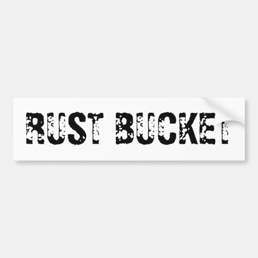 RUST BUCKET BUMPERSTICKER (Voorkant)