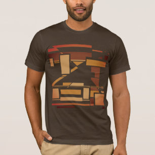 Rust Burnt Sinaasappel Brown Southwest Art-geïnspi T-shirt