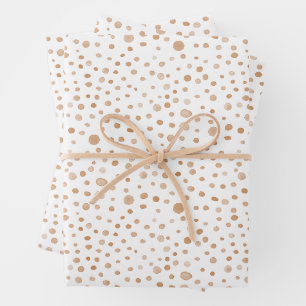 Rust Confetti Waterverf Stippen Wrapping Paper