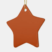 Rust Cute Single Color Keramisch Ornament (Links)