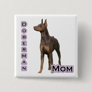 Rust Doberman Moeder 4 - Button