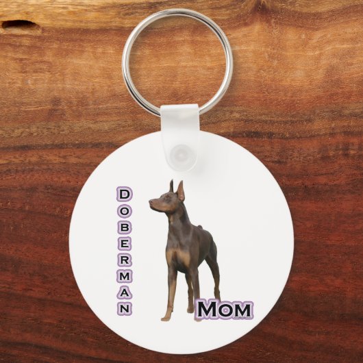 Rust Doberman Moeder 4 - Sleutelhanger (Voorkant)