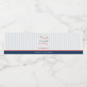 Rust elke zondag op onze kleine honkbal. waterfles etiket (Enkel label)