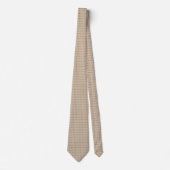 Rust en beige Polka Dots Pattern Stropdas Stropdas (Voorkant)