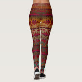 Rust en rode wijn, Leggings met een zuidwestelijk  (Achterkant)