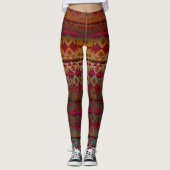 Rust en rode wijn, Leggings met een zuidwestelijk  (Voorkant)