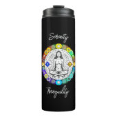 Rust en Sereniteit Vreedzame Meditatie Thermosbeker (Voorkant)