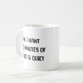 rust en stilte koffiemok (Voorkant links)
