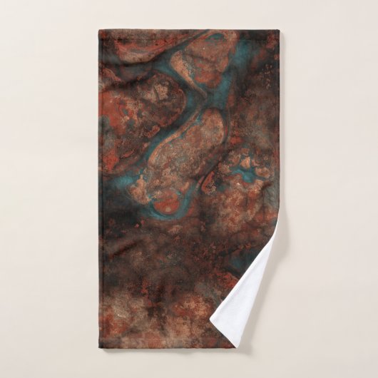 Rust en turkooissteen bad handdoek (Handdoek)