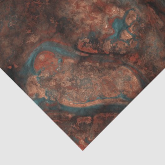 Rust en turkooissteen tissuepapier (Detail)