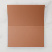 Rust Flourish Reception Place Card (Binnenkant ongevouwen)