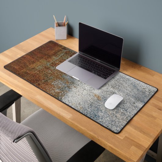 Rust & Grey Texture Grunge Distressé Brown urbain (Bureau 2)