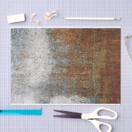 Rust & Grijze textuur Stadsdeeg Tissuepapier (Craft)