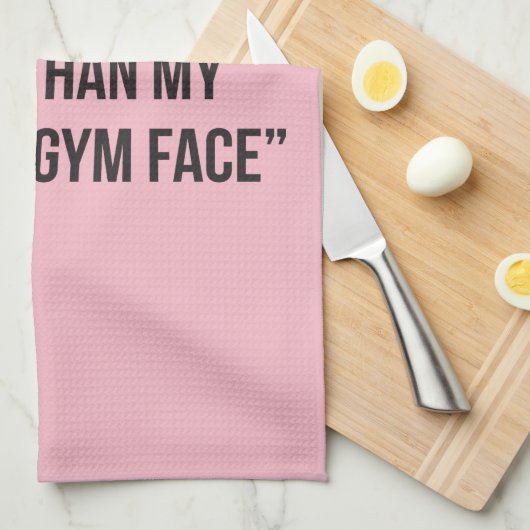 Rust Gym Face - Vrouwen Grappige Nieuwigheid Worko Theedoek (Quarter Fold)