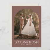 Rust Herfst Foto Liefde Bedankt bruiloft Dank u ka (Voorkant / Achterkant)