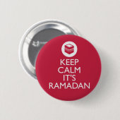 rust in de ramadan ronde button 5,7 cm (Voorkant /achterkant)