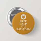 rust in de ramadan ronde button 5,7 cm (Voorkant /achterkant)