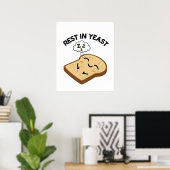 Rust in gist Grappige broodpuns Poster (Thuiskantoor)