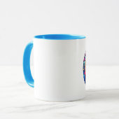 Rust in Glass A Floral Glas in lood Window Mok (Voorkant links)