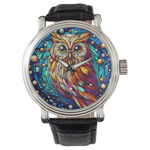 Rust in glazen bank en bloemen op vlekken horloge