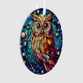 Rust in glazen bank en bloemen op vlekken ornament (voorkant)