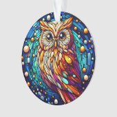 Rust in glazen bank en bloemen op vlekken ornament (voorkant)