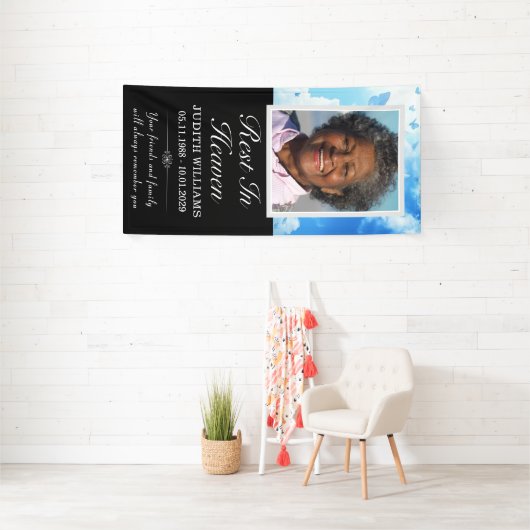 Rust in Heaven Sky Butterflies Grave Blanket Hoesj Spandoek (Insitu)