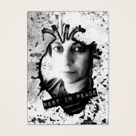 rust in het anatomische hart in vrede visitekaartje