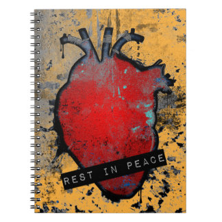 rust in het emo - hart notitieboek